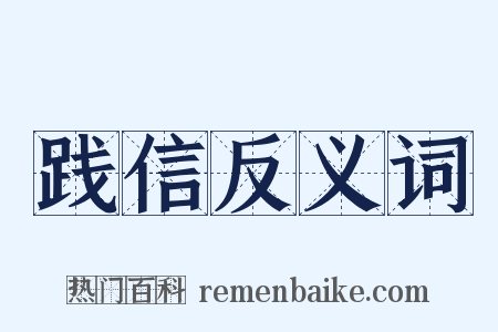 践信反义词是什么意思的图片